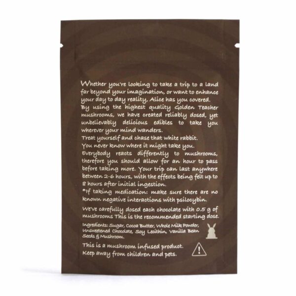 Alice Psilocybin Mushroom Chocolate – Milk Chocolate Bunnies