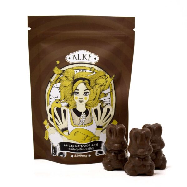 Alice Psilocybin Mushroom Chocolate – Milk Chocolate Bunnies