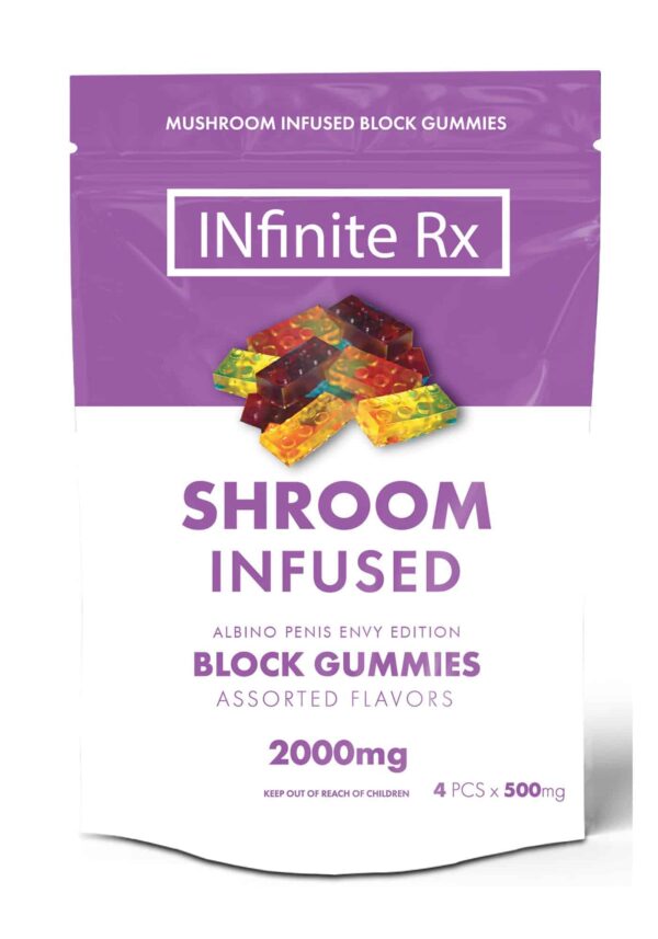 Infinite RX Shroom Infused Albino Penis Envy Edition Block Gummies Edibles